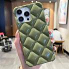 For iPhone 14 Pro Diamond Lattice Varnish TPU Phone Case(Olive Green) - 1