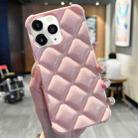For iPhone 11 Pro Max Diamond Lattice Varnish TPU Phone Case(Pink) - 1