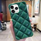 For iPhone 11 Pro Diamond Lattice Varnish TPU Phone Case(Green) - 1