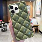 For iPhone 11 Pro Diamond Lattice Varnish TPU Phone Case(Olive Green) - 1