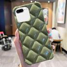 For iPhone 8 Plus / 7 Plus Diamond Lattice Varnish TPU Phone Case(Olive Green) - 1