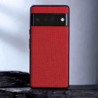 For Google Pixel 8 Nylon Cloth Texture Shockproof PC+TPU Phone Case(Red) - 1