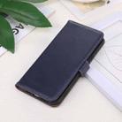 For iPhone 16 Crazy Horse Top Layer Cowhide Leather Phone Case(Blue) - 2