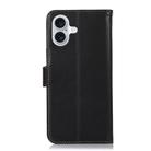 For iPhone 17 Crazy Horse Top Layer Cowhide Leather Phone Case(Black) - 3