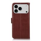 For iPhone 17 Pro Max Crazy Horse Top Layer Cowhide Leather Phone Case(Brown) - 3