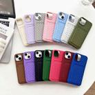 For iPhone SE 2022 / SE 2020 / 8 / 7 Weave Texture Card Slot Skin Feel Phone Case(Olive Green) - 2