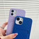 For iPhone XR Weave Texture Card Slot Skin Feel Phone Case(Grey) - 3
