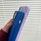 For iPhone 6s / 6 Weave Texture Card Slot Skin Feel Phone Case(Dark Blue) - 4