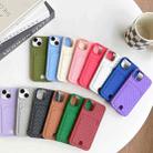 For iPhone 6s Plus / 6 Plus Weave Texture Card Slot Skin Feel Phone Case with Push Card Hole(Light Purple) - 2
