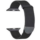 For Apple Watch 8 41mm Milanese Metal Magnetic Watch Band(Gunmetal) - 1