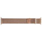 For Apple Watch 8 41mm Milanese Metal Magnetic Watch Band(Rose Gold) - 2