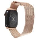 For Apple Watch 8 41mm Milanese Metal Magnetic Watch Band(Rose Gold) - 4