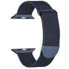 For Apple Watch 8 45mm Milanese Metal Magnetic Watch Band(Midnight Blue) - 1