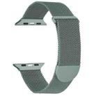 For Apple Watch SE 2022 40mm Milanese Metal Magnetic Watch Band(Pine Green) - 1