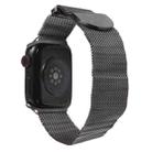 For Apple Watch SE 2022 44mm Milanese Metal Magnetic Watch Band(Gunmetal) - 4