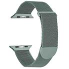 For Apple Watch 7 41mm Milanese Metal Magnetic Watch Band(Pine Green) - 1