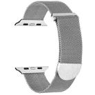 For Apple Watch 7 45mm Milanese Metal Magnetic Watch Band(Silver) - 1