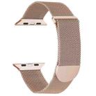 For Apple Watch 7 45mm Milanese Metal Magnetic Watch Band(Rose Gold) - 1