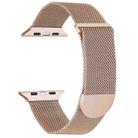 For Apple Watch 2 38mm Milanese Metal Magnetic Watch Band(Rose Gold) - 1