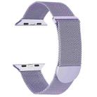 For Apple Watch 42mm Milanese Metal Magnetic Watch Band(Lavender Purple) - 1