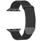For Apple Watch Ultra 2 49mm Milanese Metal Magnetic Watch Band(Black) - 1