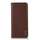 For iPhone 16 Plus KHAZNEH Nappa Top Layer Cowhide Leather Phone Case(Brown) - 3