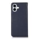 For iPhone 17 KHAZNEH Nappa Top Layer Cowhide Leather Phone Case(Blue) - 3