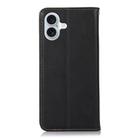For iPhone 17 KHAZNEH Nappa Top Layer Cowhide Leather Phone Case(Black) - 3