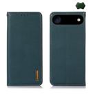 For iPhone 17 Air KHAZNEH Nappa Top Layer Cowhide Leather Phone Case(Green) - 1