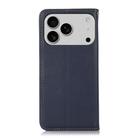 For iPhone 17 Pro Max KHAZNEH Nappa Top Layer Cowhide Leather Phone Case(Blue) - 3