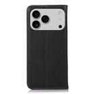 For iPhone 17 Pro Max KHAZNEH Nappa Top Layer Cowhide Leather Phone Case(Black) - 3
