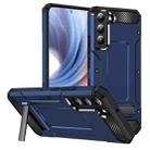 For Samsung Galaxy S22+ 5G Matte Holder Phone Case(Royal Blue) - 1