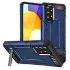 For Samsung Galaxy A52 Matte Holder Phone Case(Royal Blue) - 1