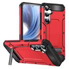 For Samsung Galaxy S23 FE 5G Matte Holder Phone Case(Red) - 1