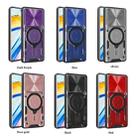 For Realme GT 6T CD Texture Sliding Camshield Magnetic Holder Phone Case(Blue) - 2