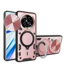 For Realme 13 Pro 5G / 13 Pro+ 5G CD Texture Sliding Camshield Magnetic Holder Phone Case(Pink) - 1