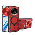 For Realme 13 Pro 5G / 13 Pro+ 5G CD Texture Sliding Camshield Magnetic Holder Phone Case(Red) - 1