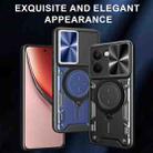 For Realme P3 Ultra 5G India CD Texture Sliding Camshield Magnetic Holder Phone Case(Purple) - 2