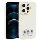 For iPhone 12 Pro Max Astronaut Pattern TPU Phone Case(White) - 1