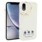 For iPhone XR Astronaut Pattern TPU Phone Case(White) - 1