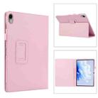 For Huawei MatePad Air 11.5 inch Litchi Texture Leather Tablet Case with Holder(Pink) - 1