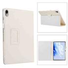 For Huawei MatePad Air 11.5 inch Litchi Texture Leather Tablet Case with Holder(White) - 1