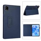For Huawei MatePad Pro 11 2024 Litchi Texture Leather Tablet Case with Holder(Dark Blue) - 1