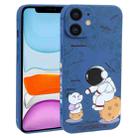 For iPhone 11 Astronaut Pattern Frosted TPU Phone Case(Blue) - 1