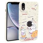 For iPhone XR Astronaut Pattern Frosted TPU Phone Case(White) - 1