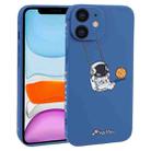 For iPhone 11 Astronaut Swinging Pattern TPU Phone Case(Blue) - 1