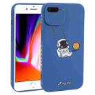 For iPhone 8 Plus / 7 Plus Astronaut Swinging Pattern TPU Phone Case(Blue) - 1