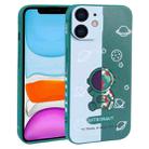 For iPhone 11 Color Contrast Astronaut Pattern TPU Phone Case(Green) - 1