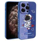 For iPhone 11 Pro Color Contrast Astronaut Pattern TPU Phone Case(Blue) - 1