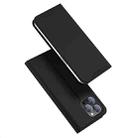 For iPhone 15 Pro DUX DUCIS Skin Pro Series Flip Leather Phone Case(Black) - 1